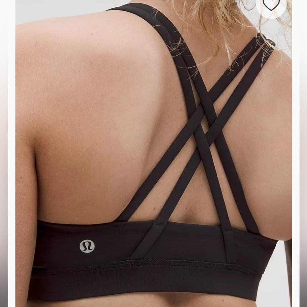 Lululemon black energy bra